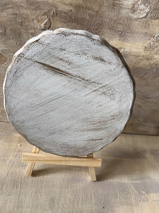 Recznie malowana drewniana talerz taca