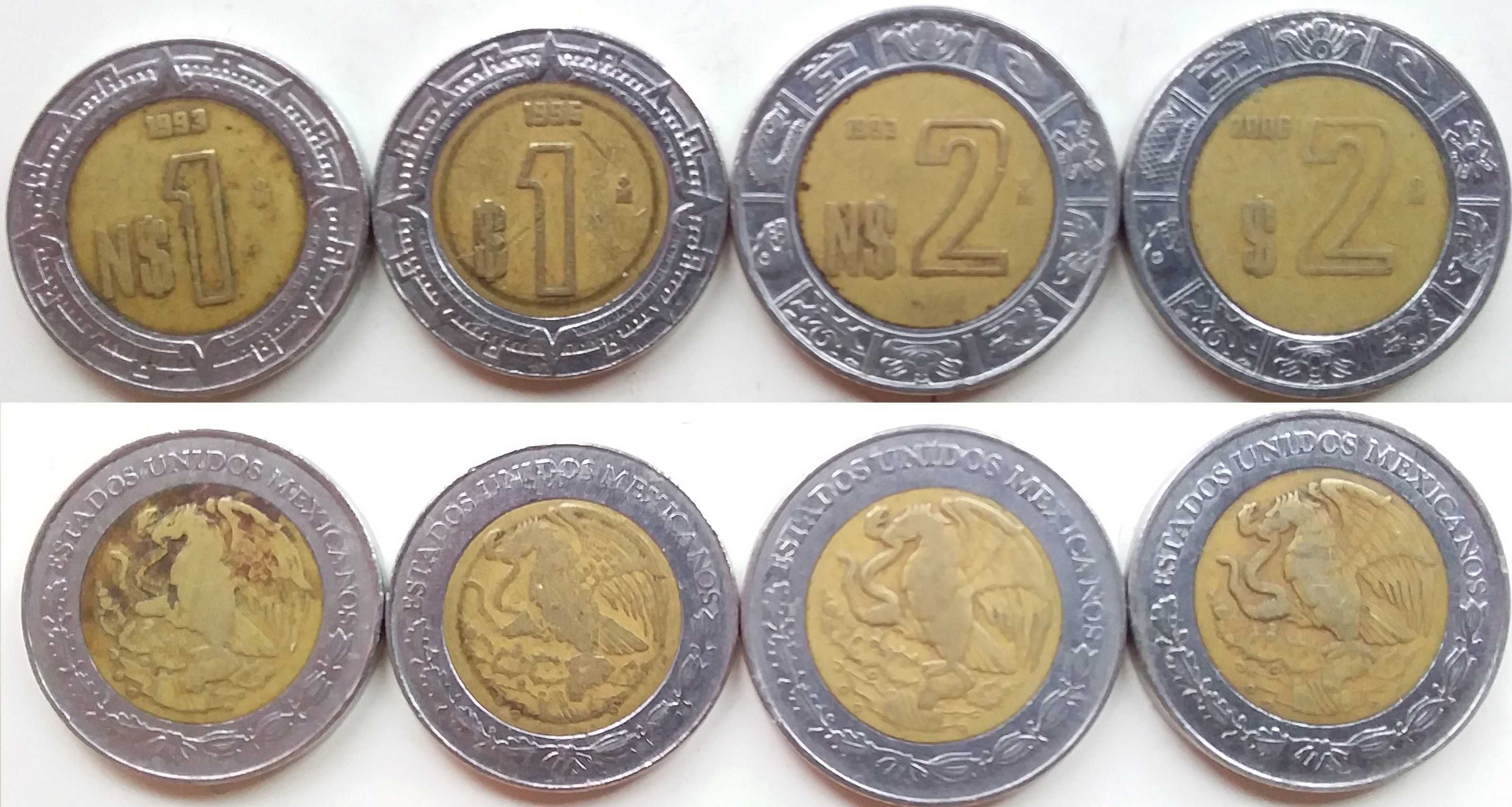 Наборы монет Грузии, Румынии, Беларуси, Швейцарии, Таиланда, Мексики