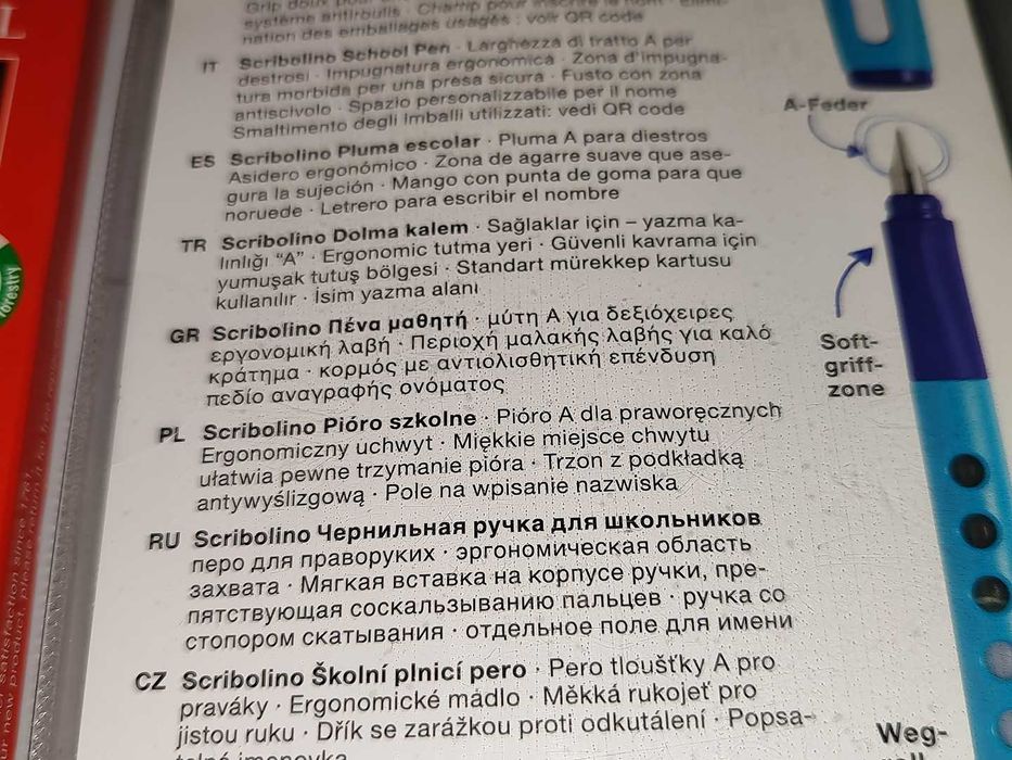 Pióro Wieczne Faber-Castell Scribolino Pomarańczowe Nowe + Gratis [4]