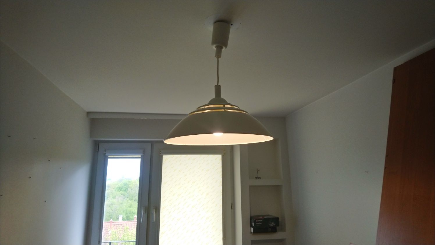 Lampa biała sufitowa 43cm. Loft