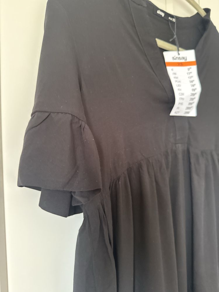 Nowa sukienka mini babydoll Sinsay XS