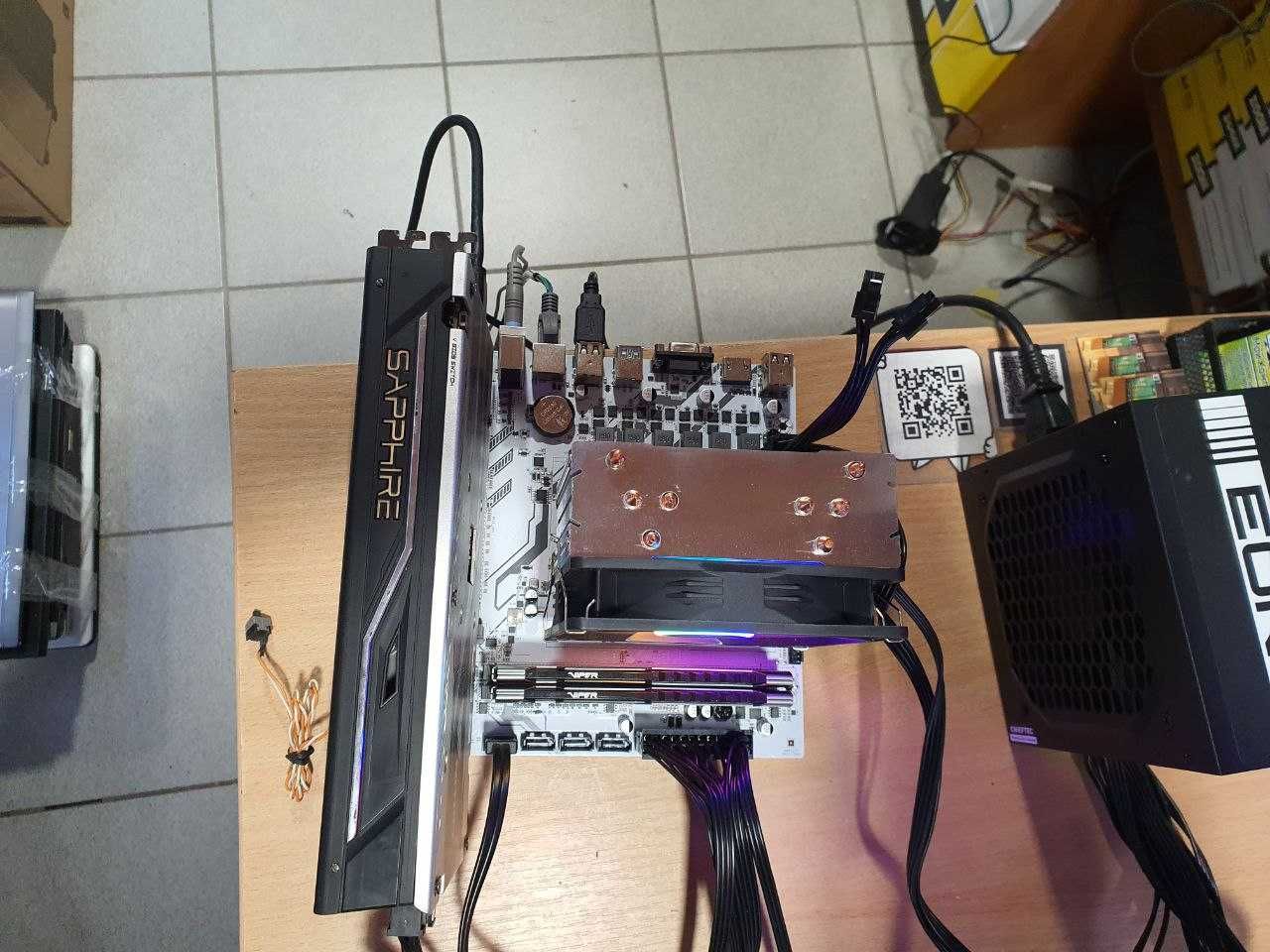 Матер плата sAM4 Machinist B450 TFA с Ryzen 5 3600 кулер RGB.