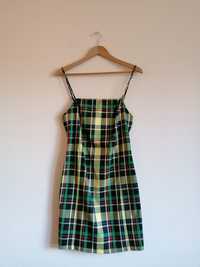 Vestido xadrez justo tamanho M/L bershka