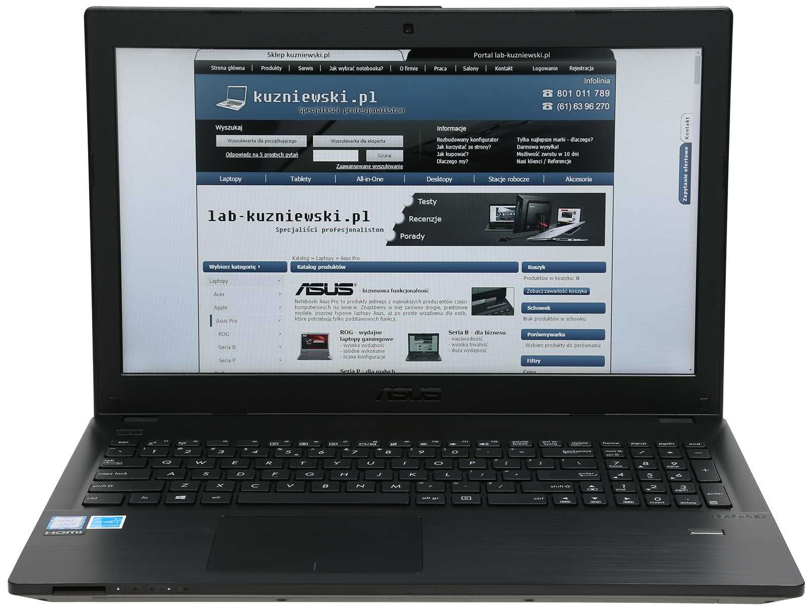 Laptop Asus Pro P2530 P2530UA Intel i5-7gen 15,6 Full HD 8GB 256SSD