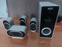 Zestaw głośników AEG -3+1+subwoofer+PILOT-kompletny-wysyłka