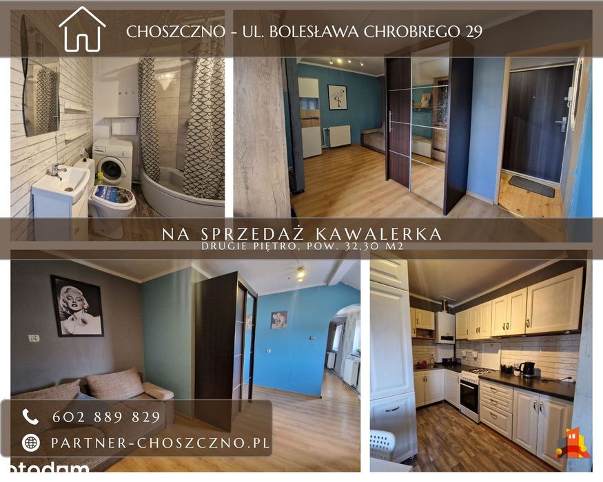 Kawalerka, drugie piętro, Bol. Chrobrego.