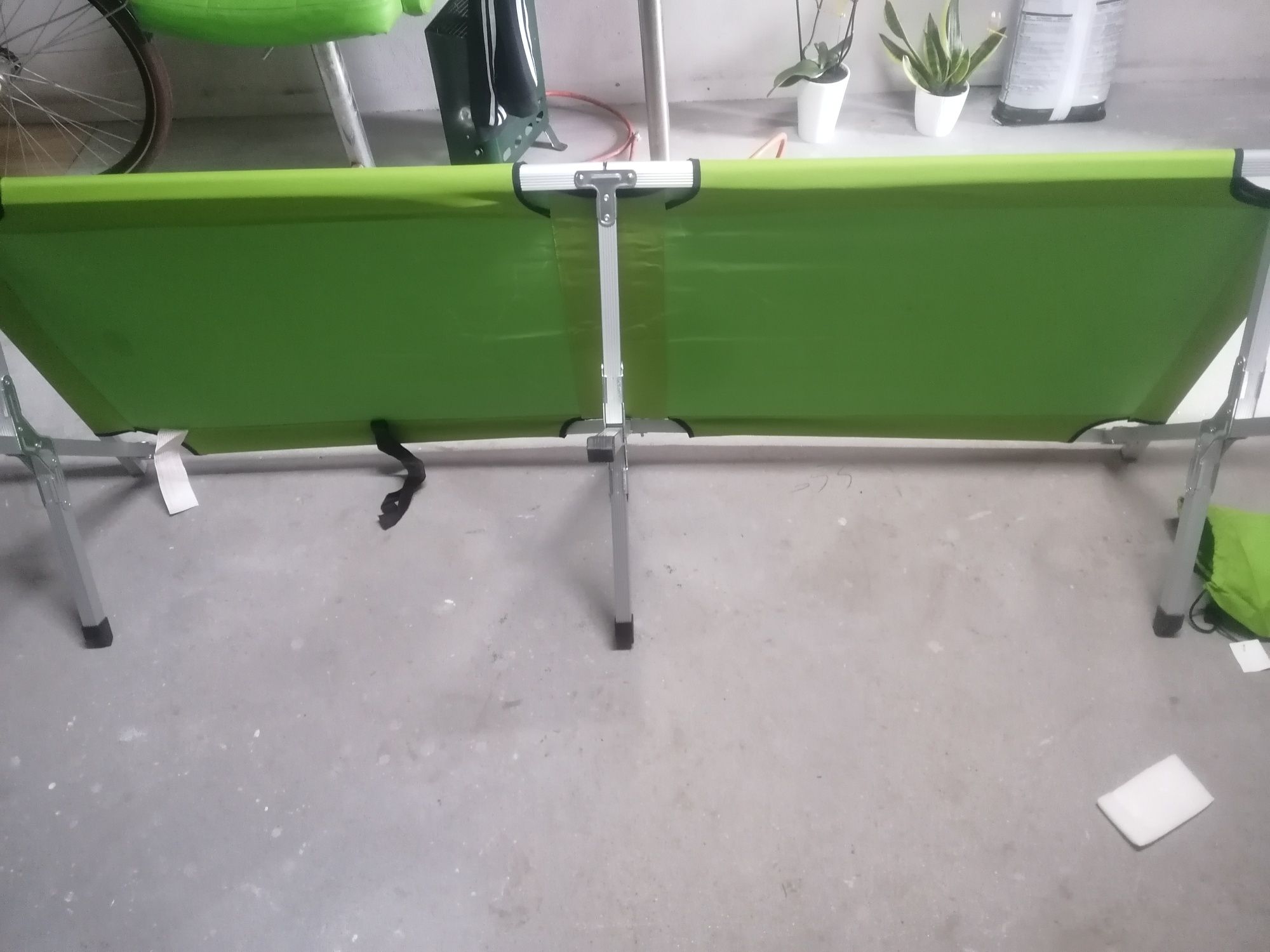 Łóżko polowe turystyczne aluminium