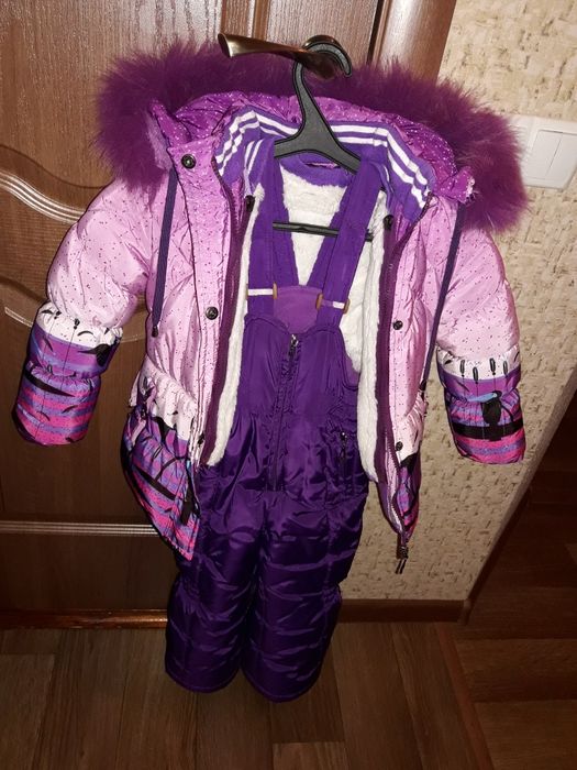 Зимовий комбінезон, комплект на дівчинку