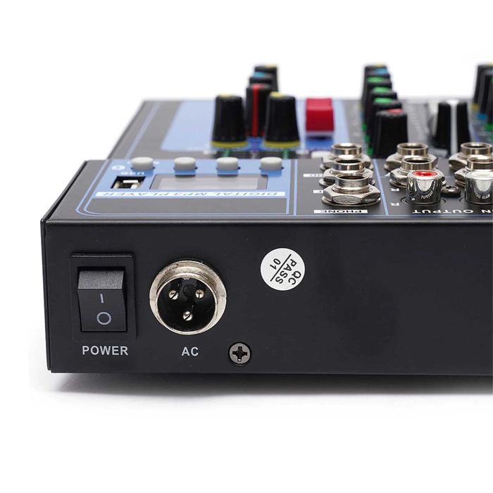 NOWY 7-kanałowy mikser audio z Bluetooth i USB wejścia XLR, pogłos