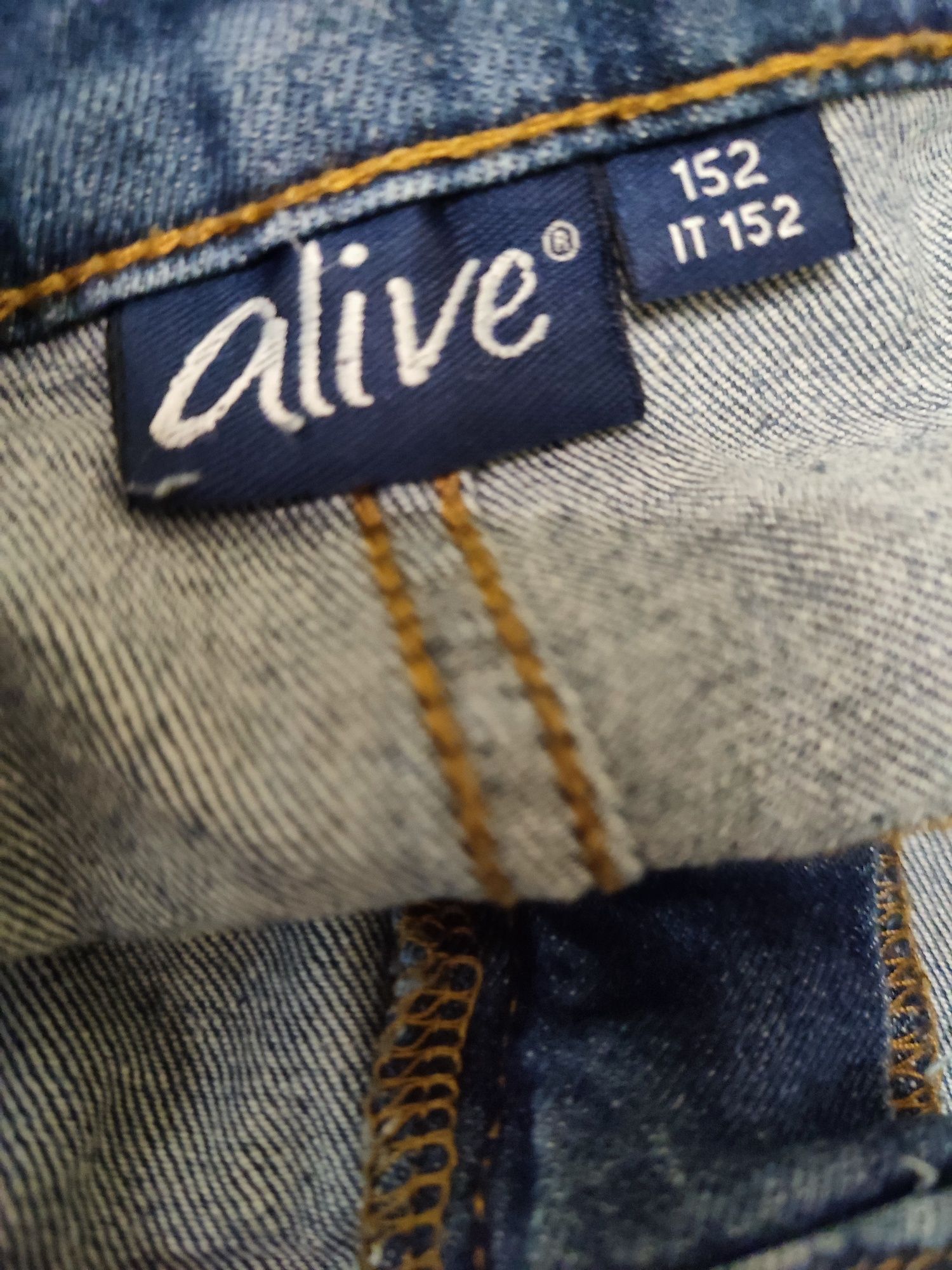 Джинси ALIVE р.146-152 на 9-10-11-12 років сині штани брюки