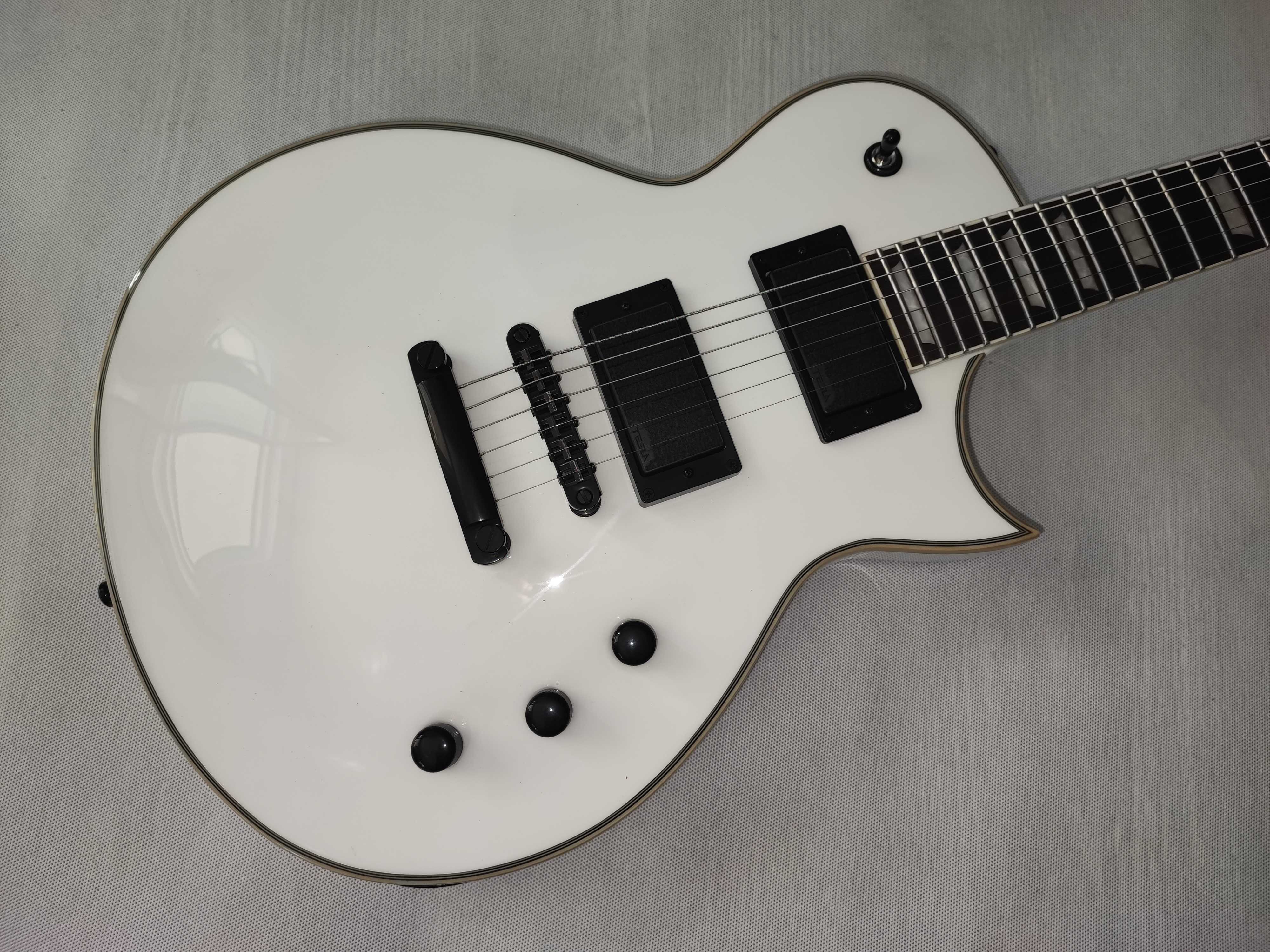 Harley Benton SC-CUSTOM III ACTIVE WH gitara Les Paul - ustawiona!