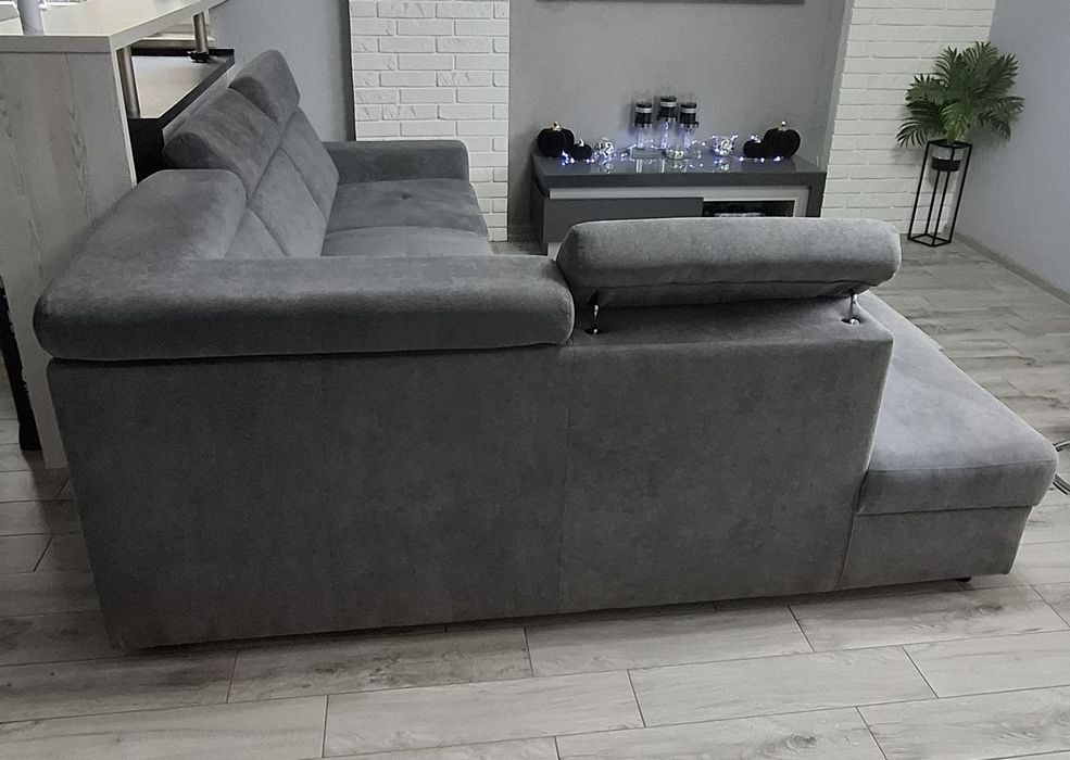 Narożnik Linea kolor szary,lewy