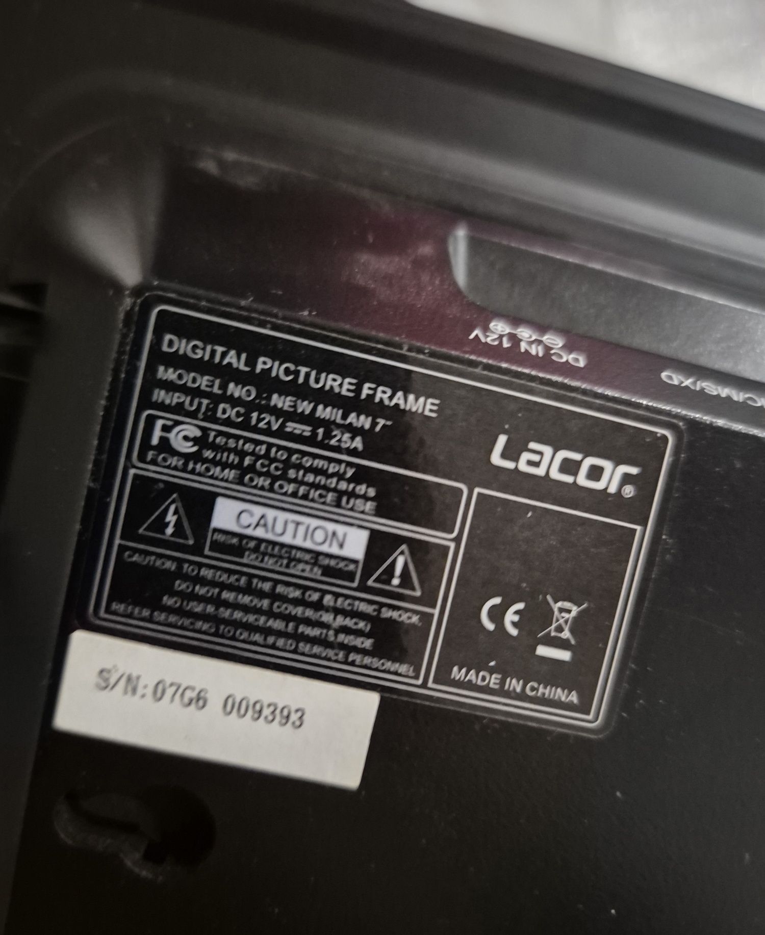 Moldura digital para fotografias