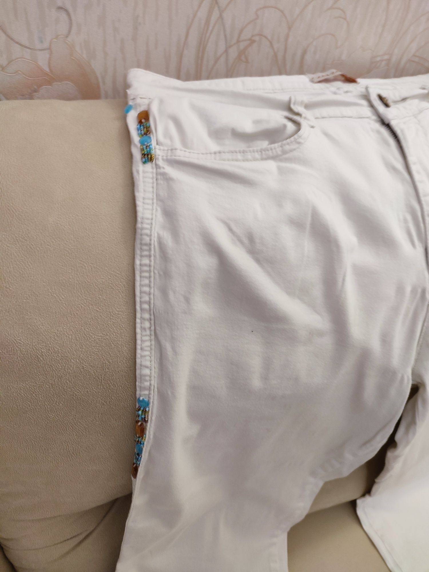 Стрейчеві укорочені брюки штани великого розміру батал бриджі