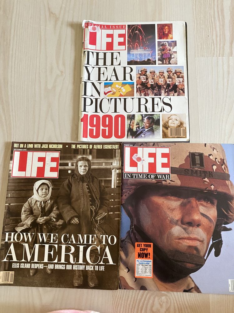 3 Revistas LIFE Anos 90