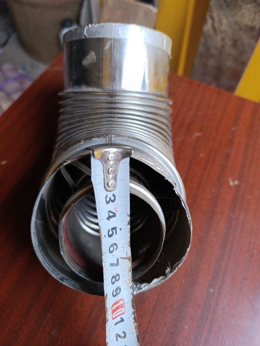 Гофра коліно 90° до газового котла