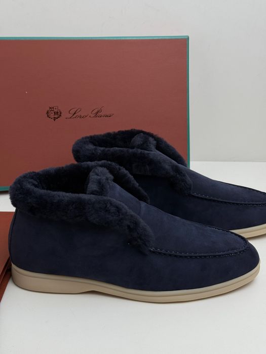 Лофери лоро піана LORO PIANA зимові замшеві утеплені