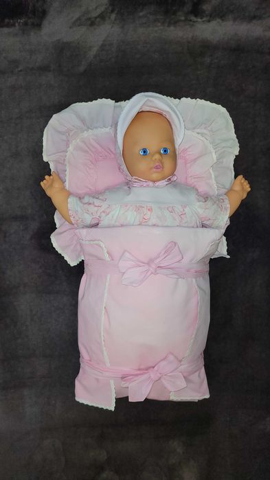 Unikat Lalka bobas 64 cm z PRL oryginalne ubranko i bet z wypełnieniem