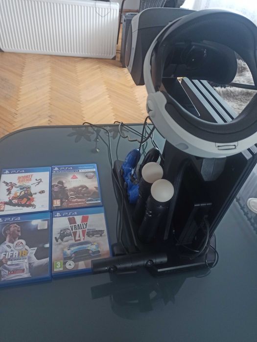 Konsola PS 4 Pro, PlayStation VR v2, podstawa chłodz.-ładująca, 2xmove