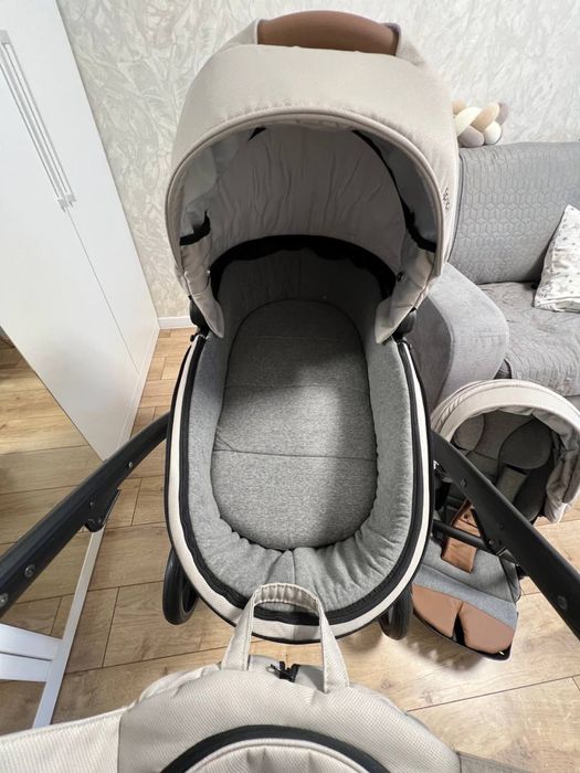 Коляска 2 в 1 Junama Space Beige 02, Візок дитячий, коляска