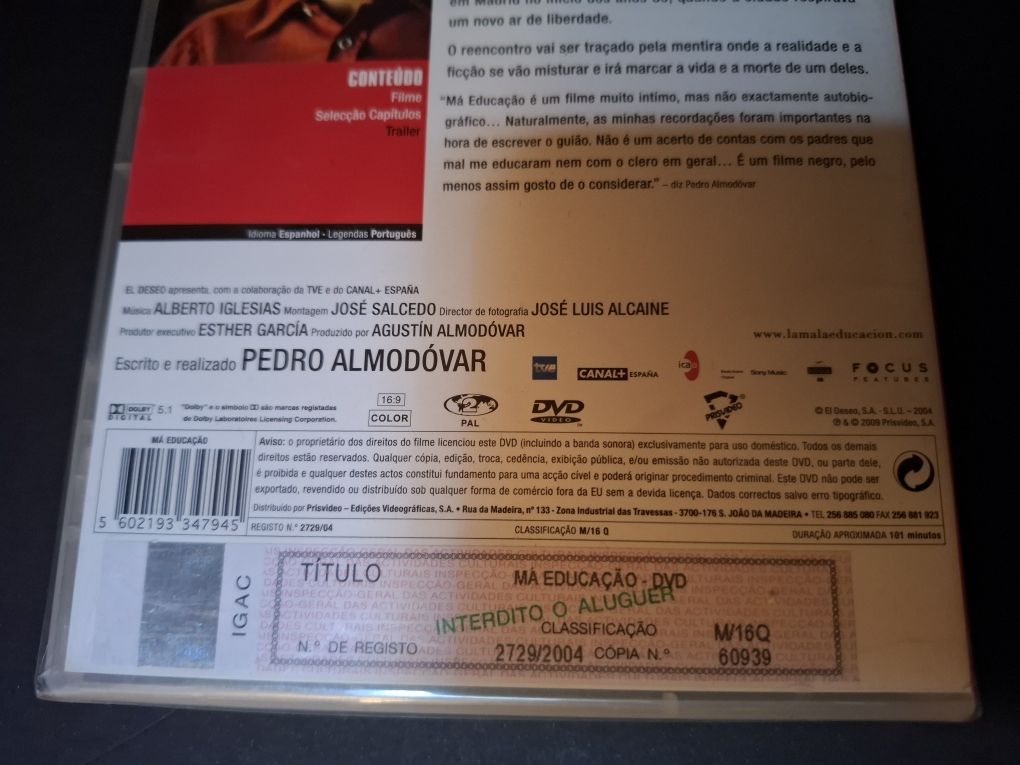 Má Educação - Pedro Almodóvar - cinema espanhol