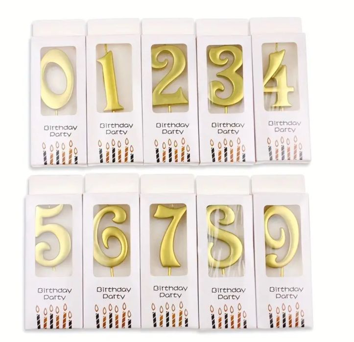 Cyfrowe Swieczki na Urodziny - Dekoracja Tortu