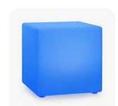Lampa ogrodowa Shinecube XL, kostka, 40×40×40 cm