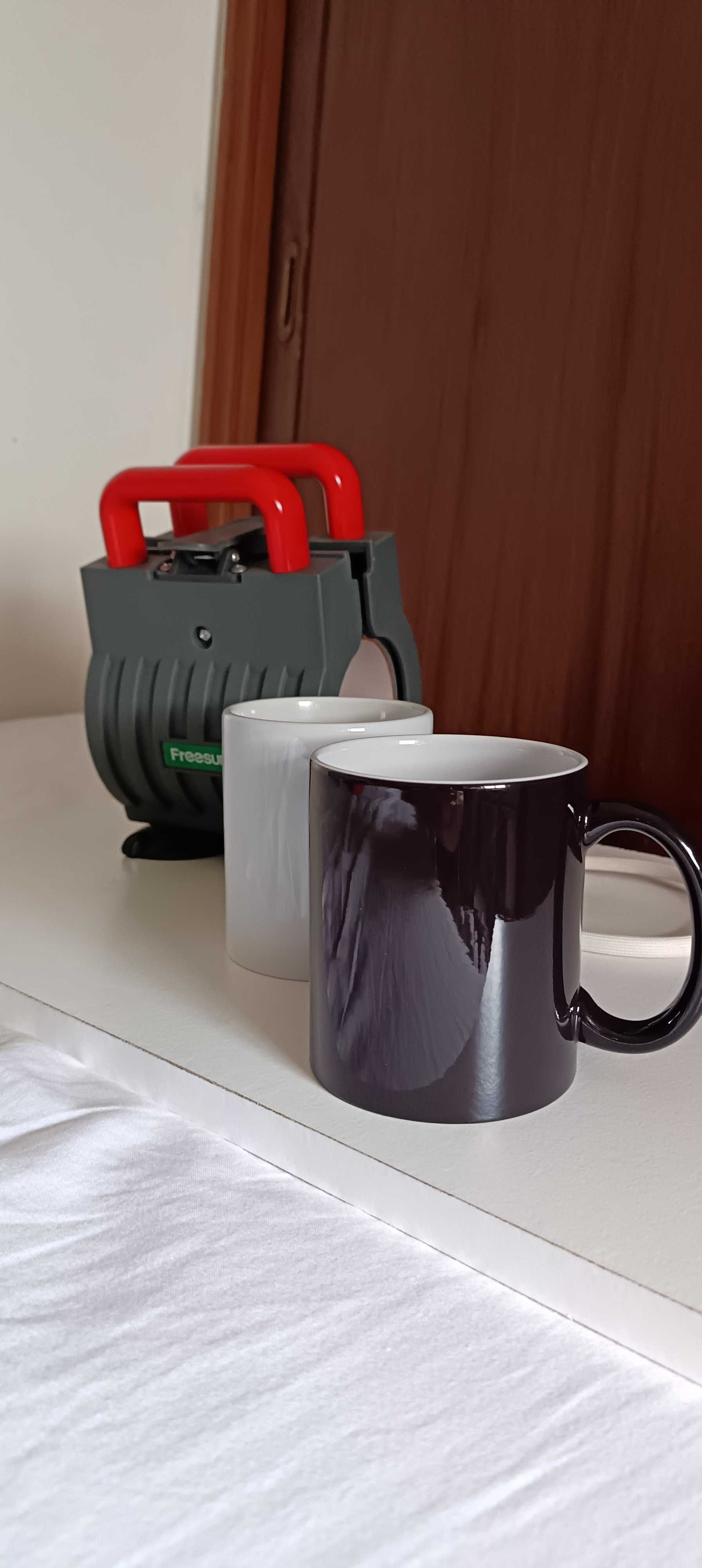PRENSA TÉRMICA 5 EM 1 + Canecas para sublimação
