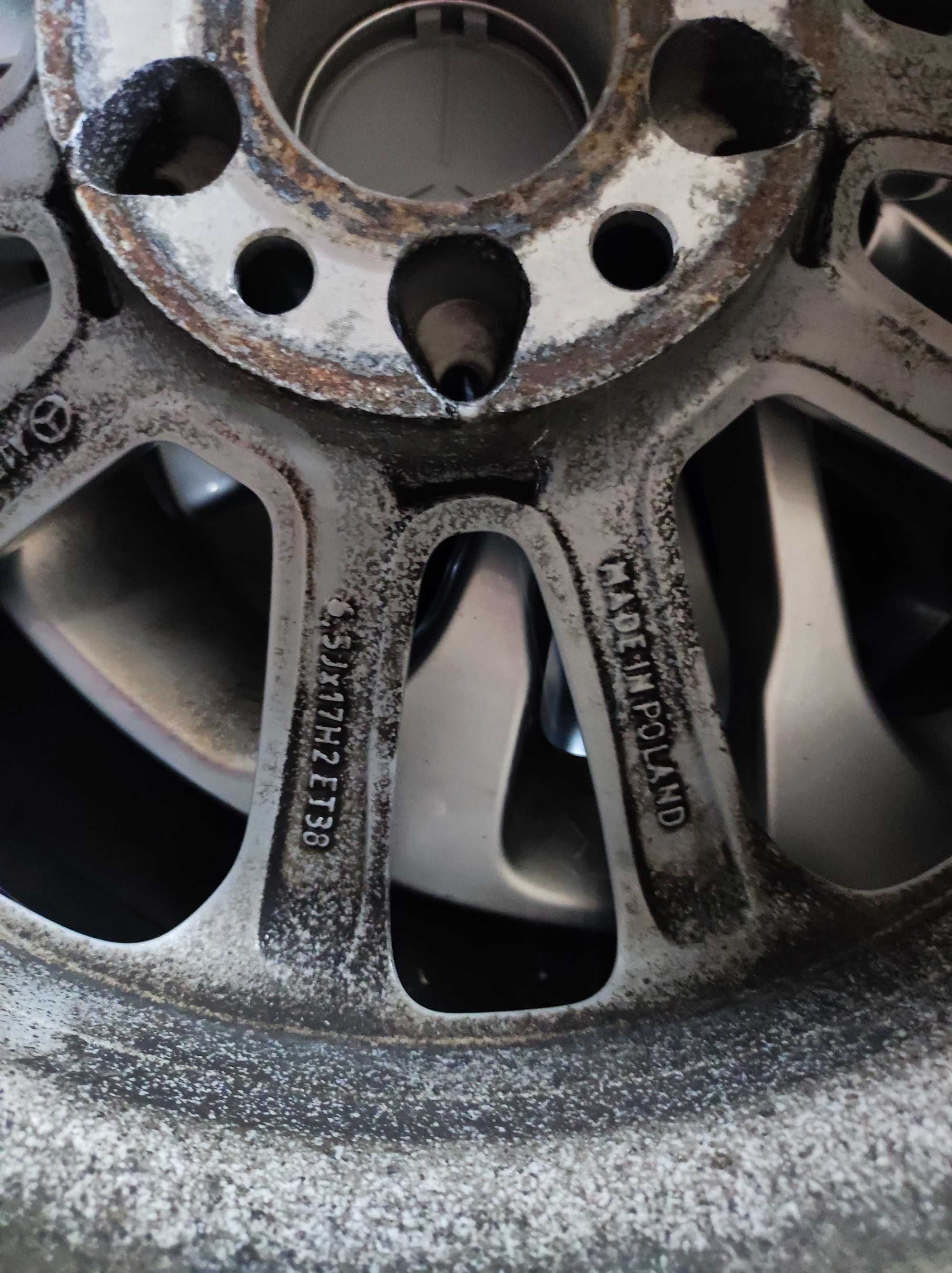 Alu felgi 17 z oponami zima Mercedes audi 5x112rozstaw.