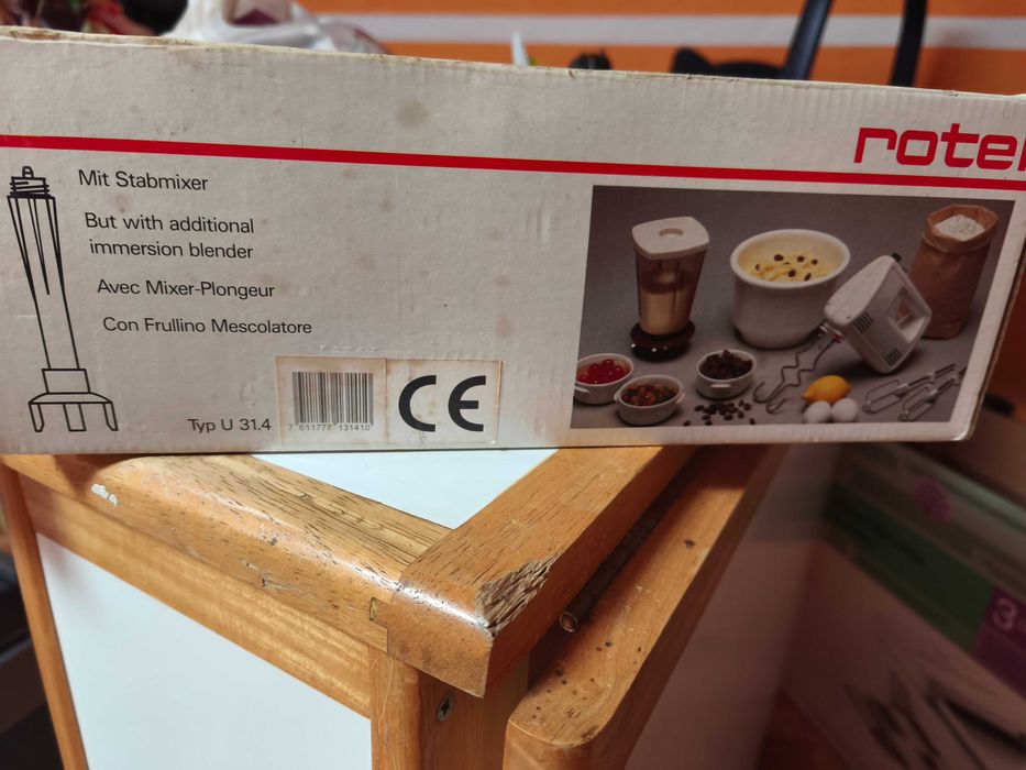 Robot cozinha (batedeira, amassadeira, liquidificador, varinha mágica)