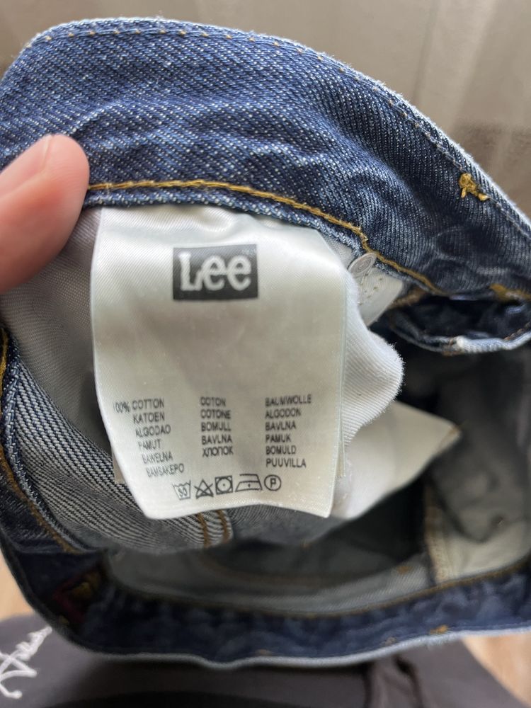 Jeans Lee granatowe