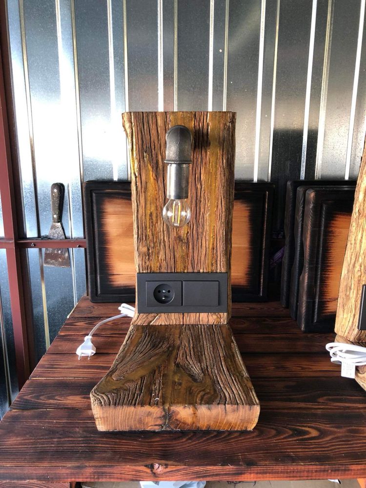 Lampki lampy nocne loft industrial