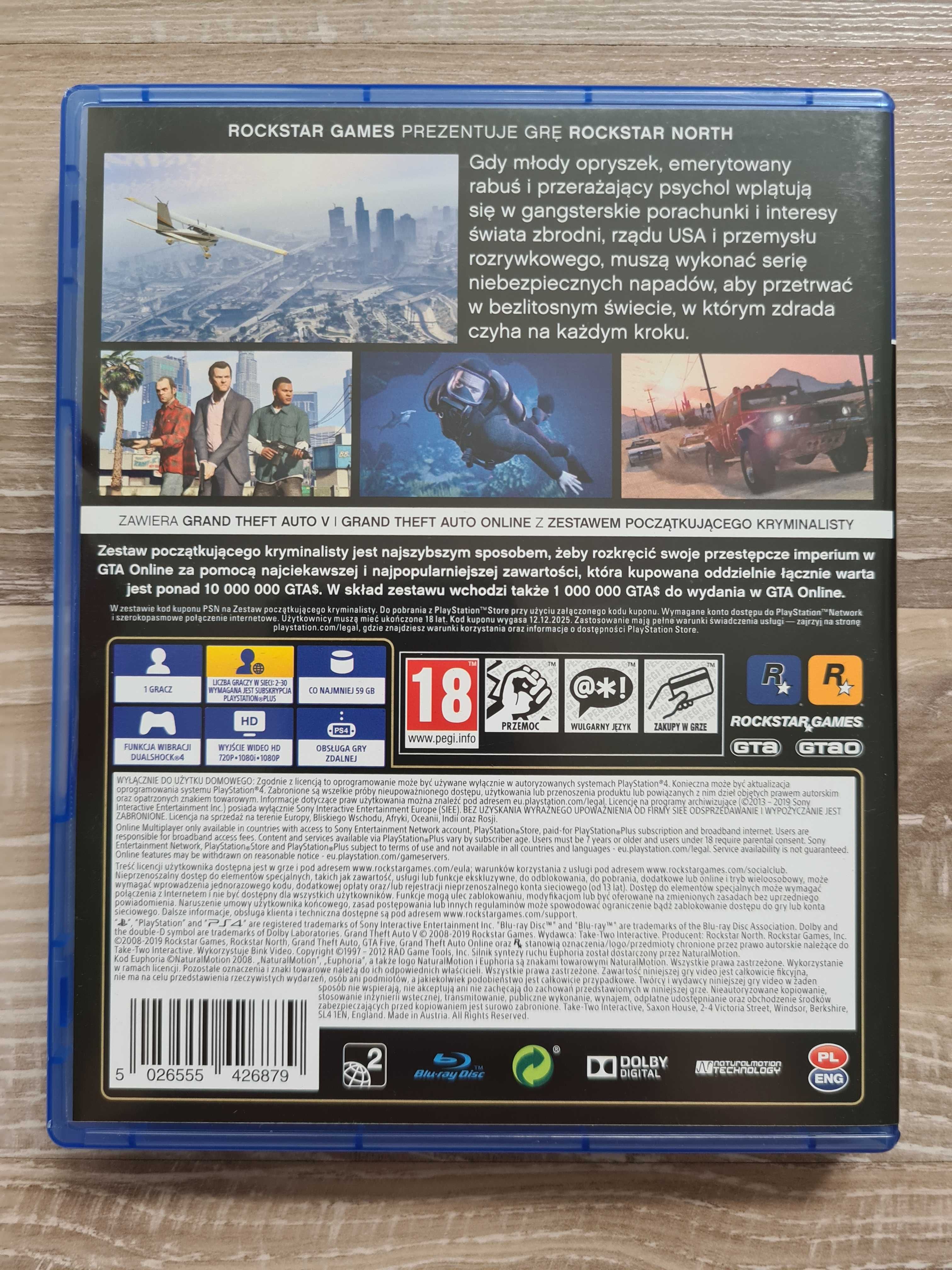 Gra  GTA  V  PS4/PS5