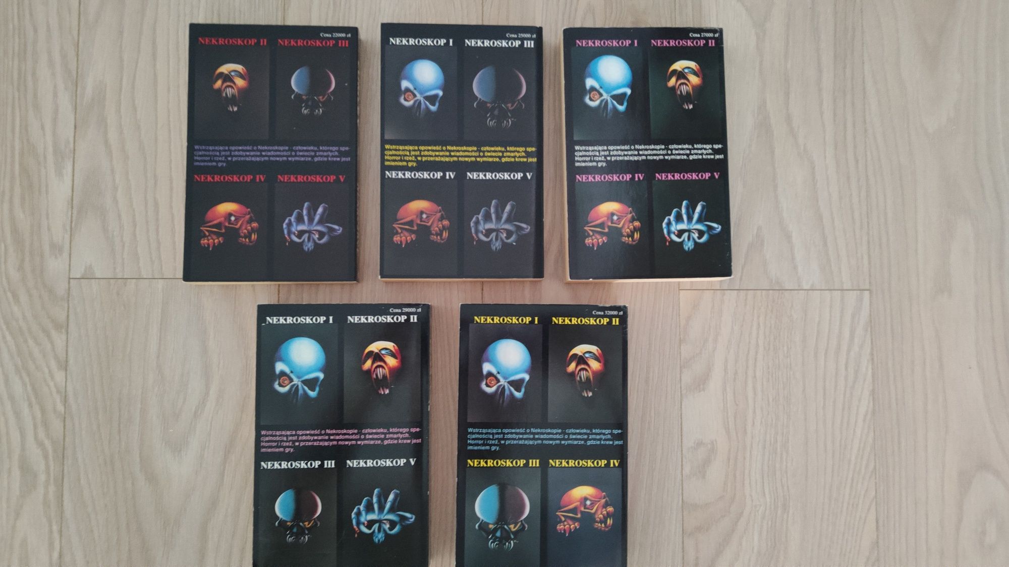 Brian Lumley Nekroskop 1-5 Phantom Press super stan pierwsze wydanie