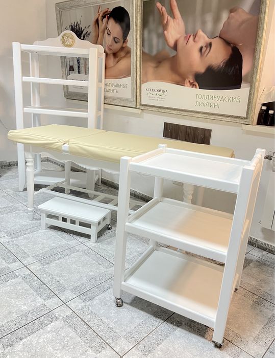 Кушетка + стелаж + таця на колесах