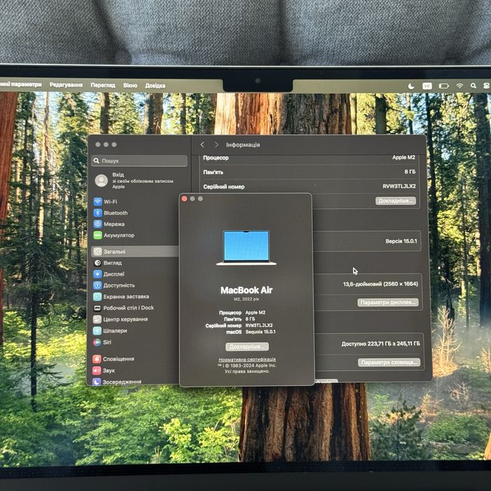Apple Macbook Air 2022 m2