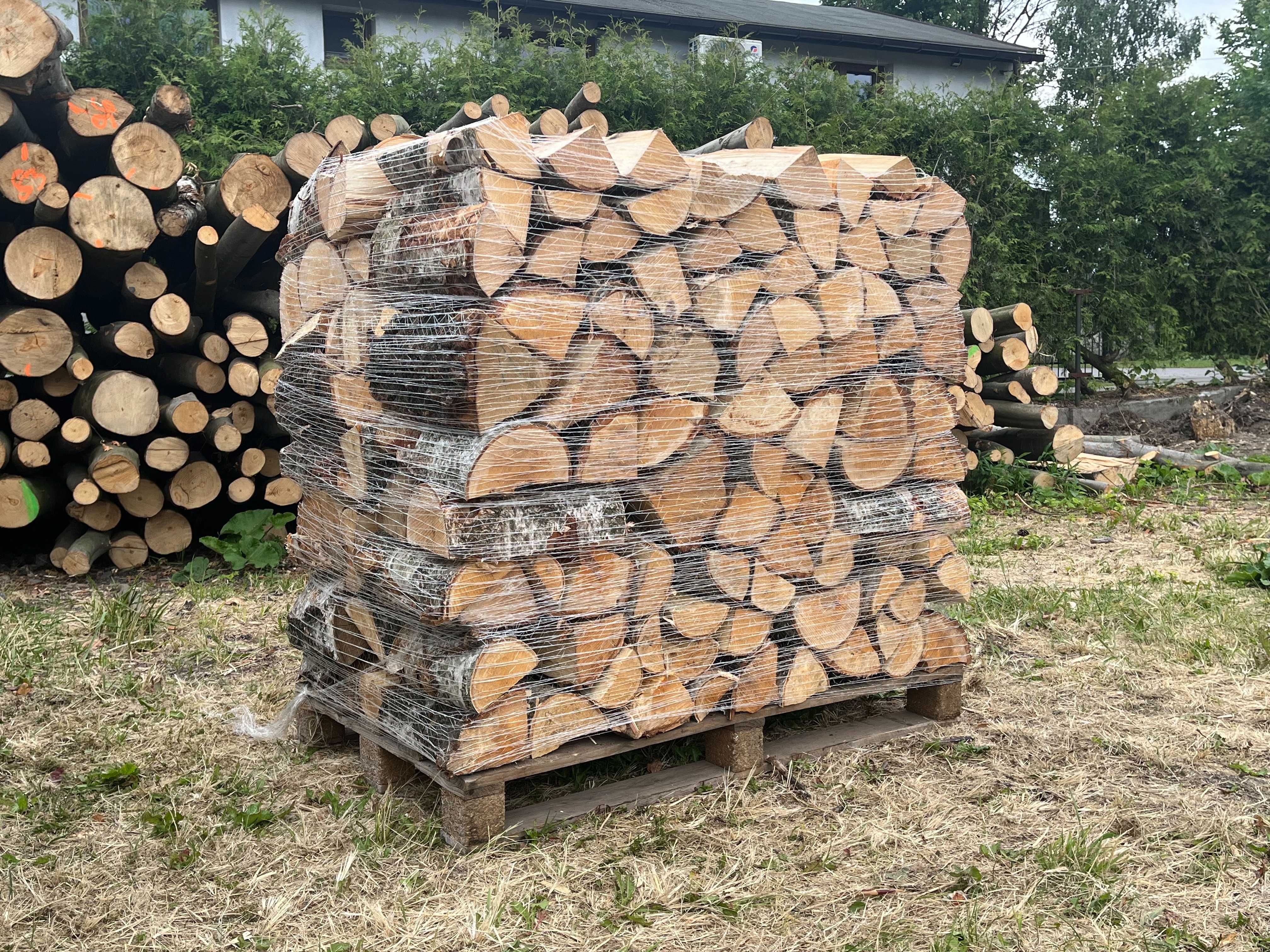 Drewno kominkowe opałowe DĄB BUK BRZOZA SOSNA OLCHA Transport GRATIS
