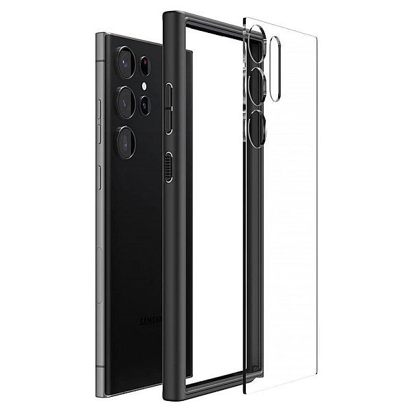 Etui Spigen Ultra Hybrid na Samsung Galaxy S23 Ultra - czarny mat