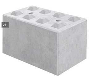 Bloki oporowe LEGO 60 x 60 x 60 , wyroby betonowe od ALFA-BET /LUBLIN