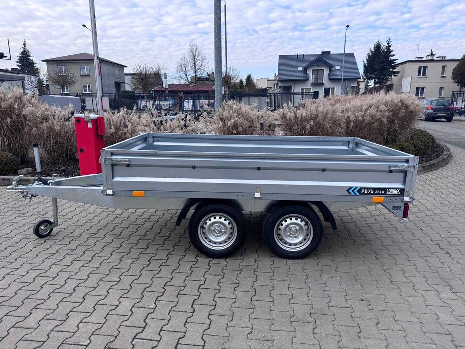 Przyczepka burtowa Lorries PB75-2614/2 Dwuosiowa