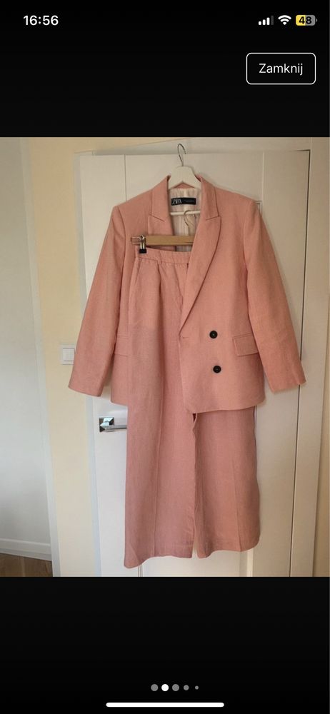 Lniany komplet zara XS S