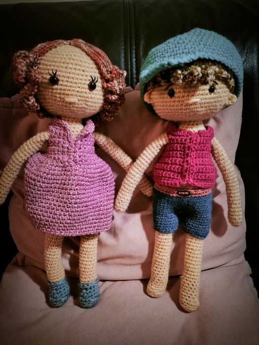 Laleczki na szydełku. Lalki ręcznie robione pomysł na prezent Handmade