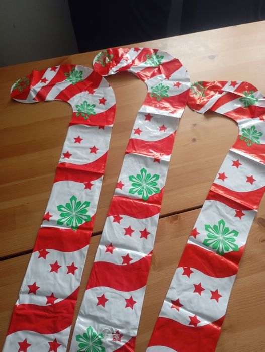 Dekoracje świąteczne nadmuchiwane laski