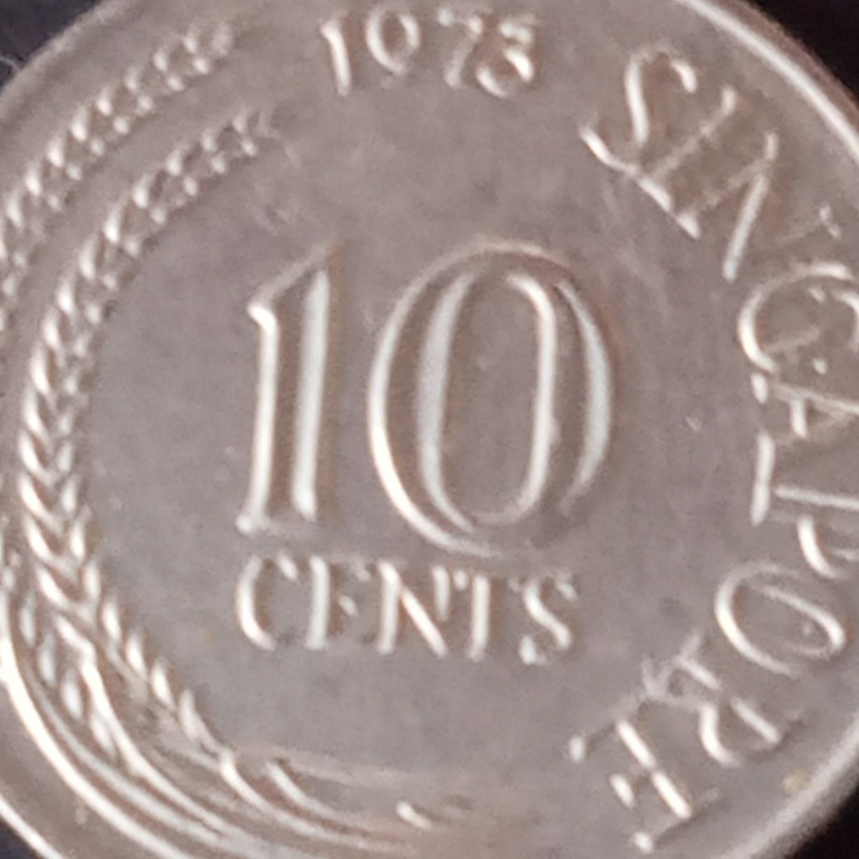 Moeda 10 Cents singapura