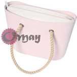 Beżowy organizer do OBAG STANDARD welur hummus 2 kieszenie VIP OMAY