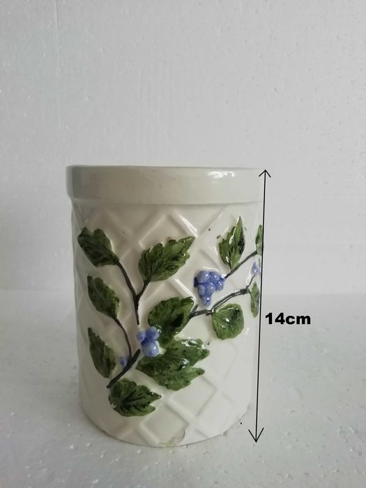 Vaso/Pote Padrão Floral