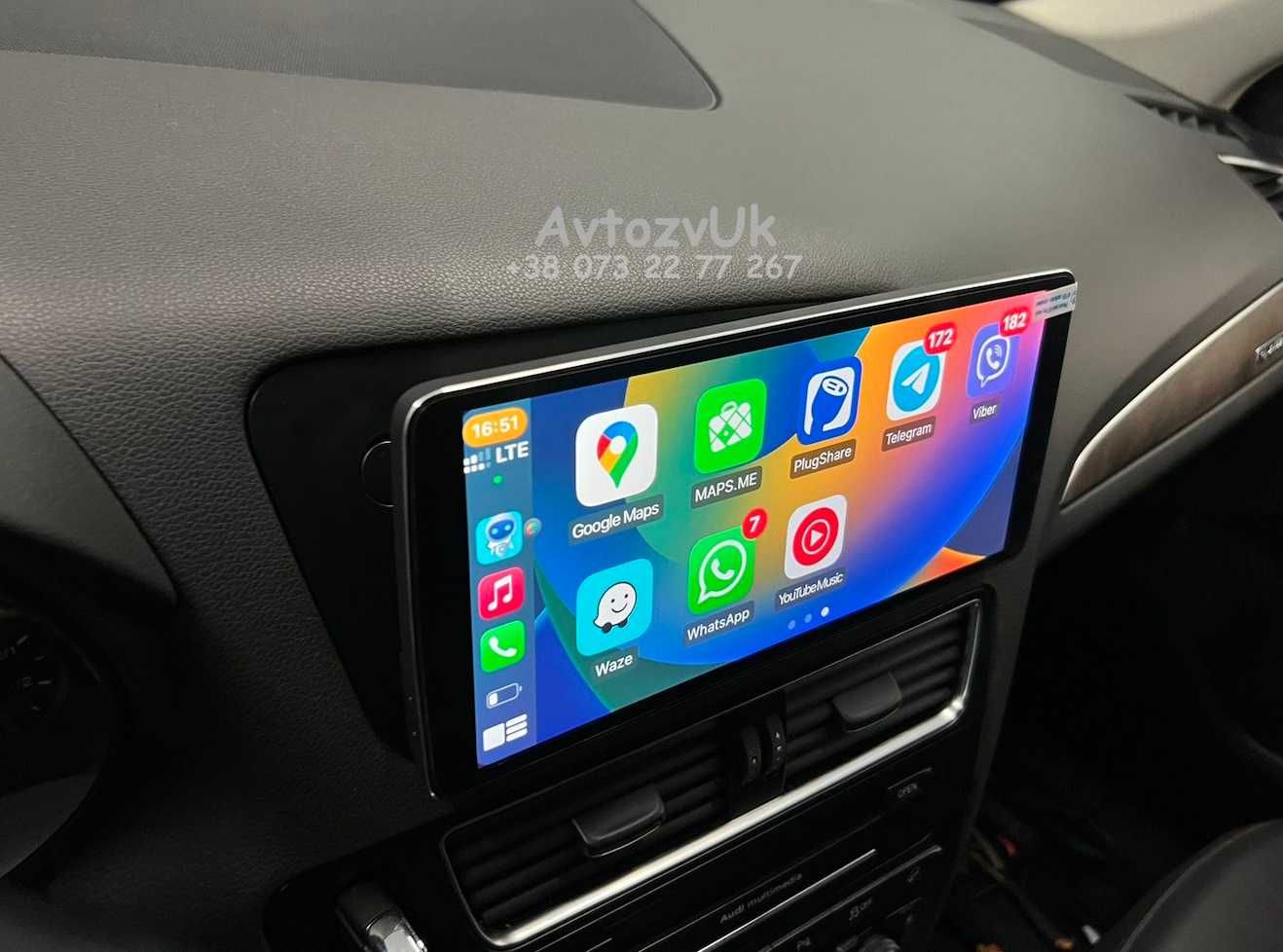Дисплей AUDI Q5 Navi GPS USB Ку5 Q 5 MMI Магнитола ANDROID 14 CarPlay