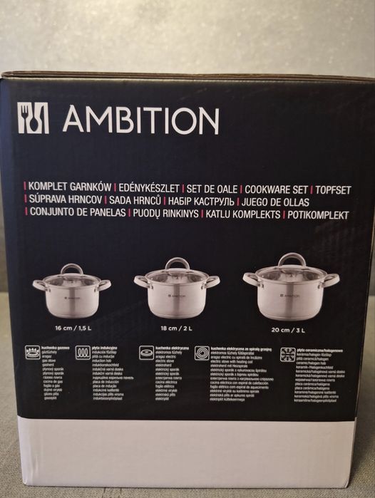 Garnki Ambition 3 sztuki