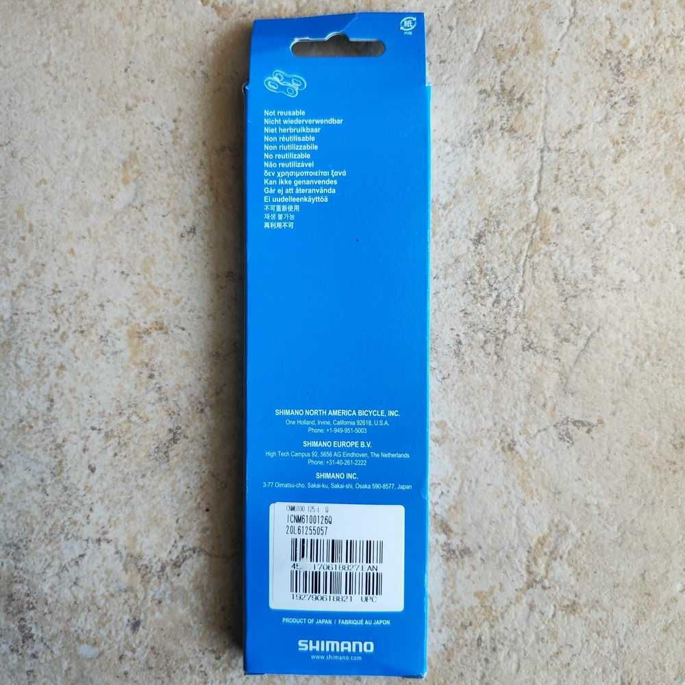 Corrente Shimano DEORE CN-M6100 de 12v com Quick-Link 126 Elos