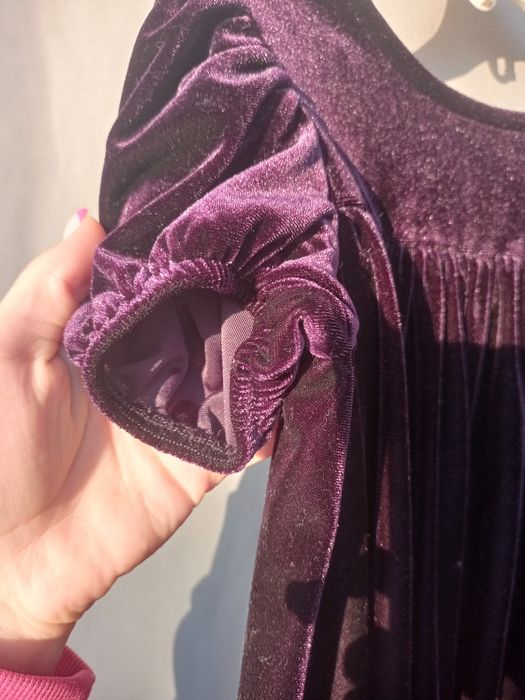 Велюрова сукня для дівчинки Next святкова сукня платье для девочки